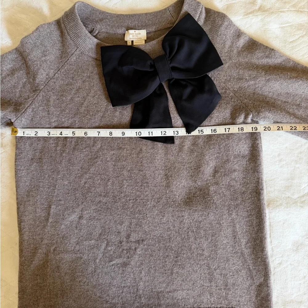 Kate Spade tan Sweater with Black Bow - Picture 7 of 8